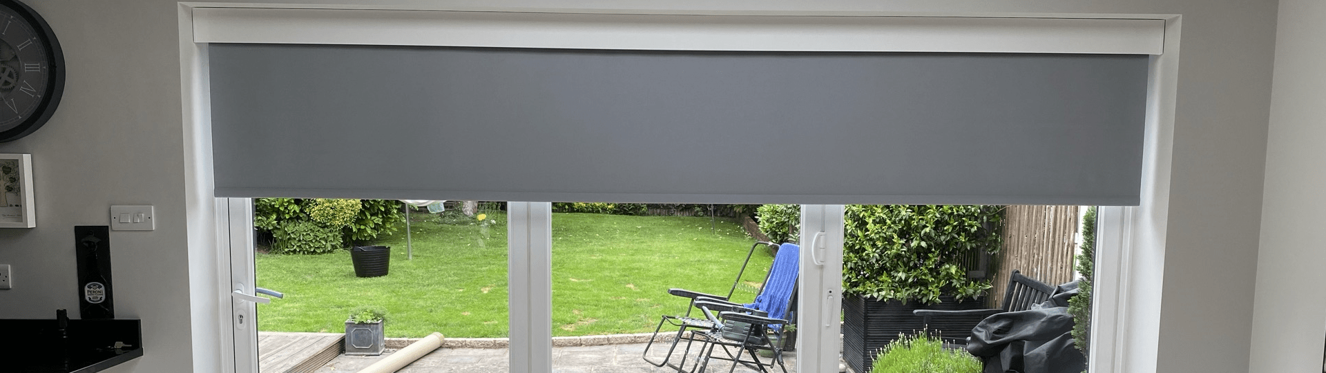 Automatic blackout roller blinds